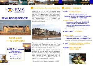 Bulletin dinscription au sminaire