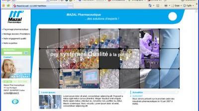 Ralisation de la Charte Graphique de Site Internet pour les Laboratoires MAZAL
