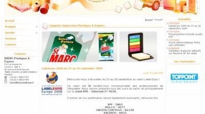 Rheno Fournisseur de Vinyles d'Impression - Site Internet d'Entreprise